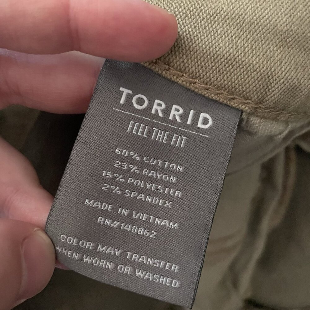 Torrid Women Plus Sz 28R Tan Python Super Soft Jegging Skinny High-Rise Jean NWT - Picture 14 of 15